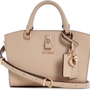 GUESS Queensland Mini Satchel Bag Simply Taupe