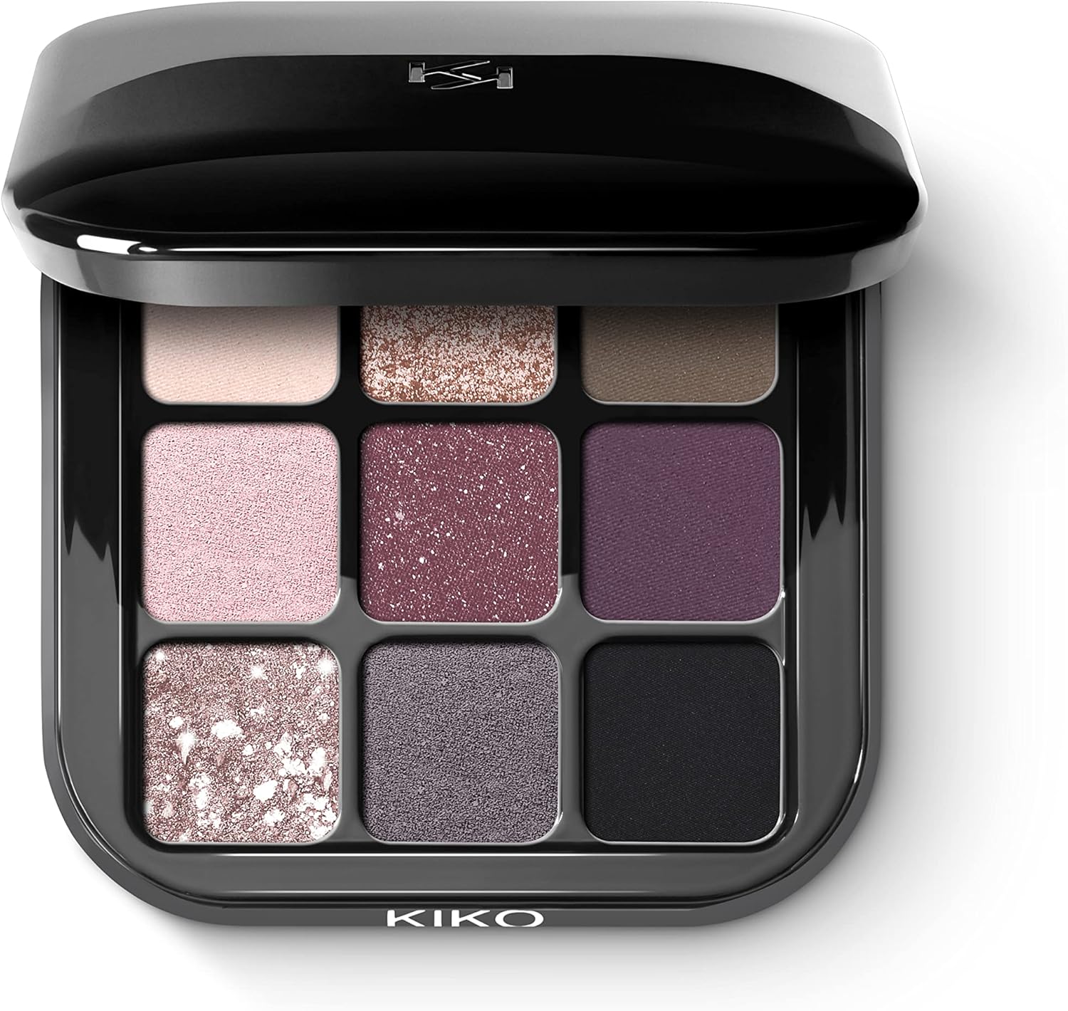 KIKO Milano Glamour Multi Finish Eyeshadow Palette 04 | Palette Con 9 Ombretti Dai Diversi Finish